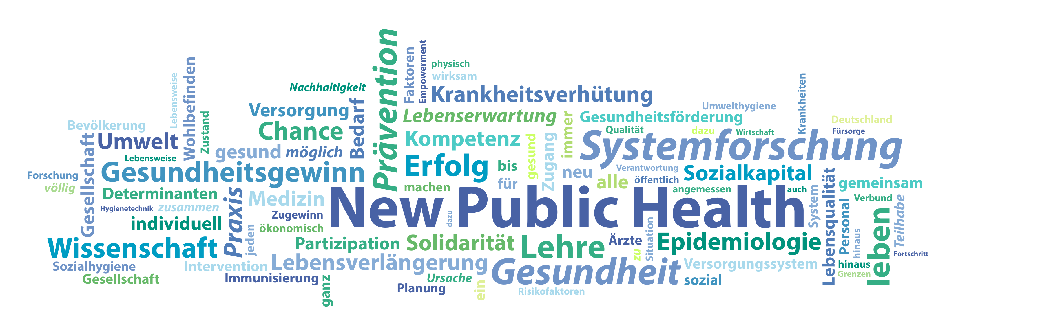 Wörter-Wolke New Public Health